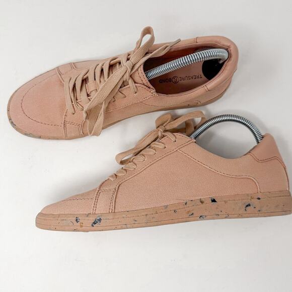 NEW Treasure & Bond Monroe Dusty Pink Canvas Lace Up Sneaker Size 8.5, MSRP $80 - Picture 3 of 11